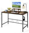 Computer desk with removable monitor stand – $43+