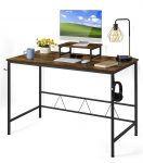 Computer desk with removable monitor stand – $43+