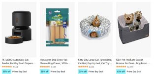 Prime day – Pet Feeders, Toys, GPS Trackers, Treats, and more from $4+