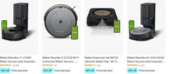 Prime day deals – iRobot Roomba Robot Vacuums & Mops – $199+