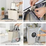 Laundry hamper with lid – $18