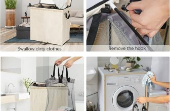 Laundry hamper with lid – $18