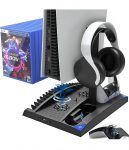 PS5 stand with cooling fan – $15