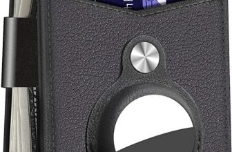 Mens Slim Bifold Wallet With Integrated Case Holder for AirTag- $5+