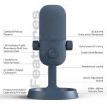 USB-C Plug and Play Microphone for Podcasting, Streaming – $25