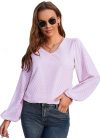 Women’s V neck chiffon tops – $6