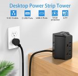 Surge protector power strip tower – $12