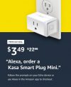 Kasa Smart Plug Mini for $3.49
