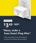 Kasa Smart Plug Mini for $3.49