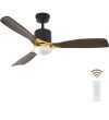 Ceiling fan with light and Remote – $58