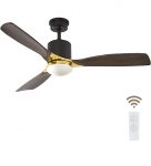 Ceiling fan with light and Remote – $58