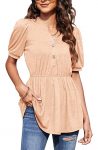 Women’s peplum tunic tops – $7+