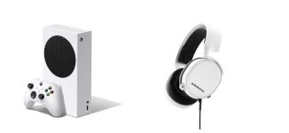 Xbox Series S + SteelSeries Arctis 3 Wired Gaming Headset (White) – $295