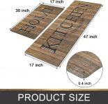 U’Artlines 2Piece Anti Fatigue Kitchen Rug  $10+