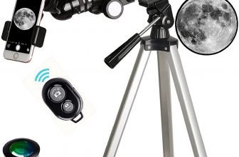 Gskyer Telescope, 70mm Aperture 400mm AZ Mount Astronomical Refracting Telescope – $62