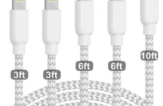 5pack iPhone lightning charging cable – $6+