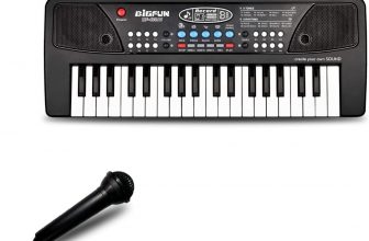 Piano for kids with microphone – $15