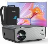 5G wifi Bluetooth Native 1080p projector – $109