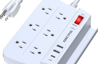 Power strip surge protector with USB – $12+