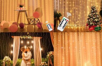 LED curtain string lights – $10