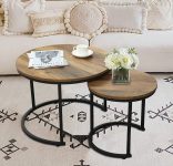 Wooden nesting coffee table – $54