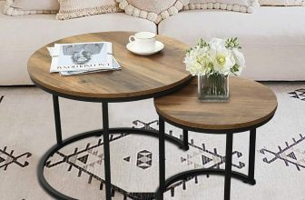 Wooden nesting coffee table – $54