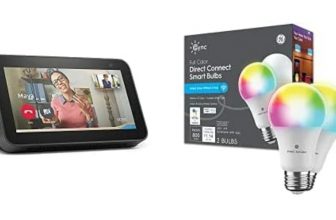 Echo show 5 and 2 GE smart bulb – $40