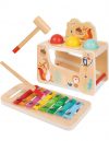 Toddler tap wooden bench toy – $15