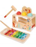 Toddler tap wooden bench toy – $15