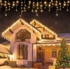 Icicle lights 55ft – $12