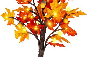 Lighted Autumn Tabletop tree – $2+