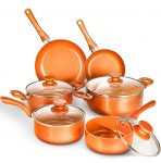 10pcs Non stick cookware set – $44+