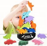 wooden stacking dinosaur toys – $6