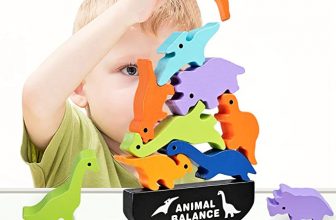 wooden stacking dinosaur toys – $6