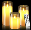 3 Flameless candles with remote – $11