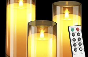 3 Flameless candles with remote – $11