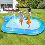 Inflatable sprinkler pool – $9+