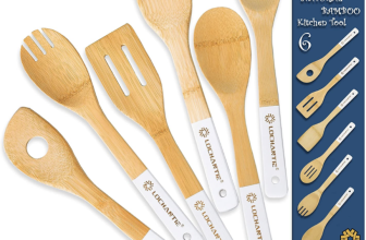 Wooden Bamboo utensil set – $6