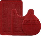 3 piece bathroom rug set – $12+
