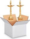 2 pack Brass lamps – $24