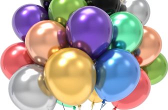 100 metallic balloons – $6