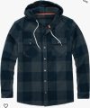 Mens hooded flannel shirt – $9