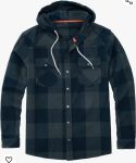 Mens hooded flannel shirt – $9