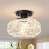 Semi flush mount ceiling light – $25
