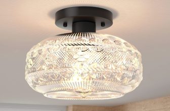 Semi flush mount ceiling light – $25