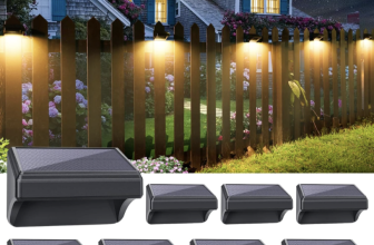 8pack solar fence lights -$11