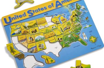 USA map wooden puzzle – $9+