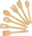 7pcs wooden kitchen utensils – $4+