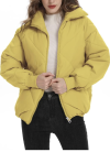 Women’s quilted puffer jacket – $10