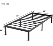 Twin size Metal Bed frame – $24
